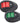 Perko LED Sidelights - Red/Green - 12V - Black Housing [0602DP1BLK]