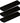 Ancor Adhesive Lined Heat Shrink Tubing (ALT) - 1" x 3" - 3-Pack - Black [307103]