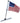 Taylor Made Pontoon 24" Flag Pole Mount & 12" x 18" US Flag [921]