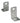 C.E. Smith Side Angle "L" Bracket - Pair - Galvanized [10211G]