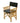 Whitecap Directors Chair II w/Black Cushion - Teak [61051]